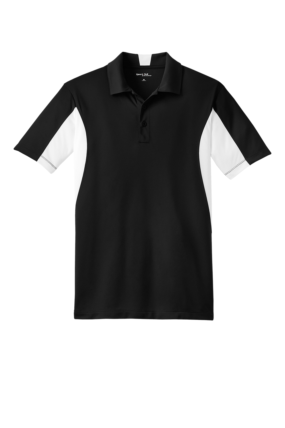Sport-Tek Side Block Polo - white