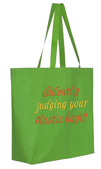 Jumbo Canvas Grocery Embroidered 24.5L Tote
